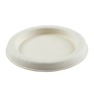 White Fiber Lid for 2 oz. Fiber Portion Cup - Case of 2500