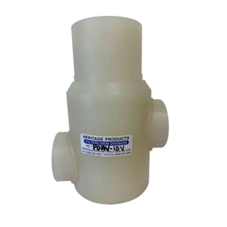 1-1/2" Natural Polypropylene One-Way Air-Operated Valve