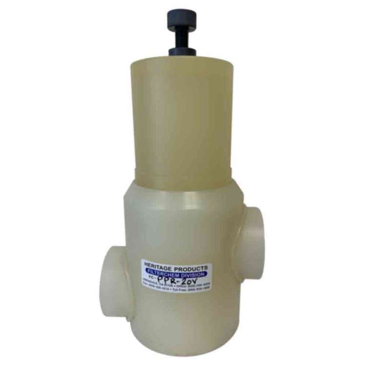 2" Natural Polypropylene FilterChem™ Pressure Regulator