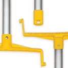 Yellow Sparta® Upright Lobby Dustpan - Open Lid