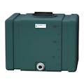 150 Gallon Forest Green Tamco® Bulk Utility Tank with 12" Gasketed Lid & 2" FNPT Bulkhead Fitting - 42-1/2" L x 30-1/2" W x 35-1/4" Hgt.