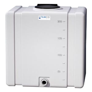200 Gallon Natural Tamco® Bulk Utility Tank with 12" Gasketed Lid & 2" FNPT Bulkhead Fitting - 42-1/2" L x 30-1/2" W x 45-1/4" Hgt.