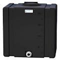 200 Gallon Black Tamco® Bulk Utility Tank with 12" Gasketed Lid & 2" FNPT Bulkhead Fitting - 42-1/2" L x 30-1/2" W x 45-1/4" Hgt.