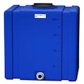 200 Gallon Blue Tamco® Bulk Utility Tank with 12" Gasketed Lid & 2" FNPT Bulkhead Fitting - 42-1/2" L x 30-1/2" W x 45-1/4" Hgt.