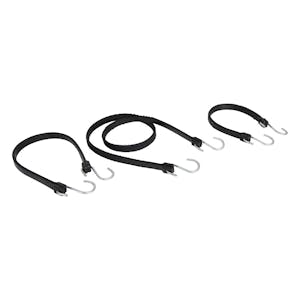 PLUMB-PRO® Black EPDM Rubber Utility Straps with S-Hooks