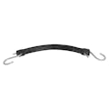 9" L Black EPDM Rubber Utility Strap with S-Hooks