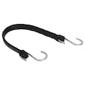 15" L Black EPDM Rubber Utility Strap with S-Hooks