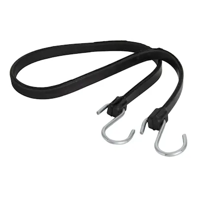 31" L Black EPDM Rubber Utility Strap with S-Hooks