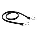 41" L Black EPDM Rubber Utility Strap with S-Hooks
