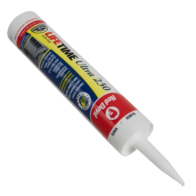 10.1 oz. White Elastomeric Acrylic Latex Lifetime® Ultra 230 Premium Sealant - Cartridge