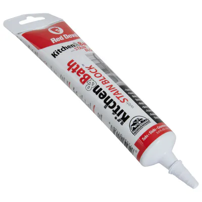 5.5 oz. Clear Silicone Kitchen & Bath Stain Block™ Sealant - Squeeze Tube