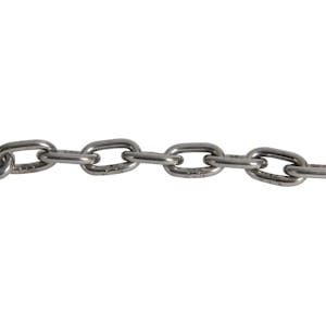 1/4" Thick x 24" L Type 316 Stainless Steel Safety Chain with Quick Link