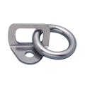1.31" Ring ID Type 304 Stainless Steel Tie Down Tab with Ring & 1 Mounting Hole