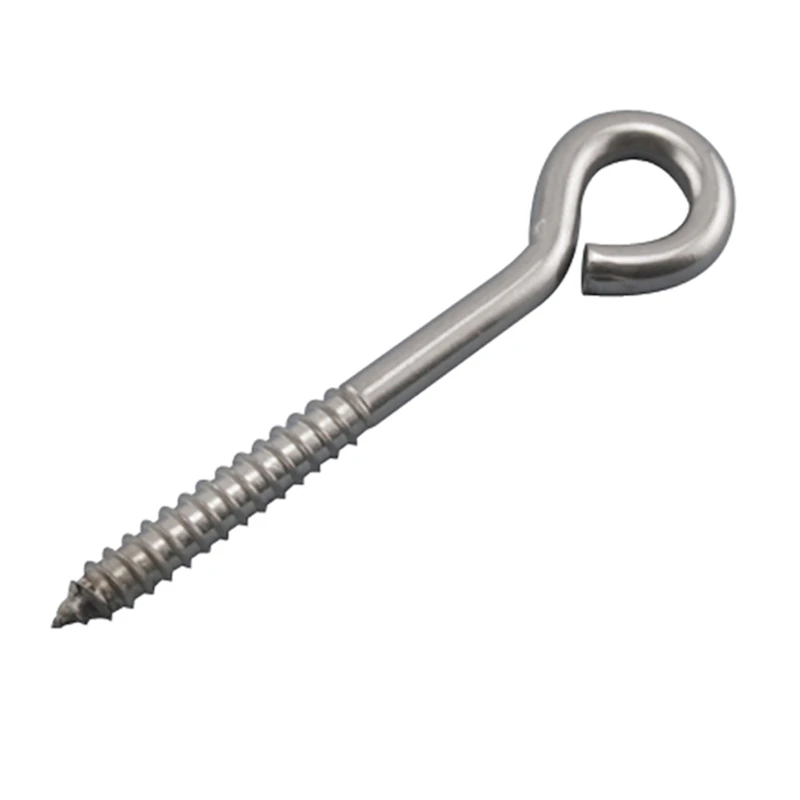 5/16" Thread x 5.18" L Type 304 Stainless Steel Lag Eye Screw