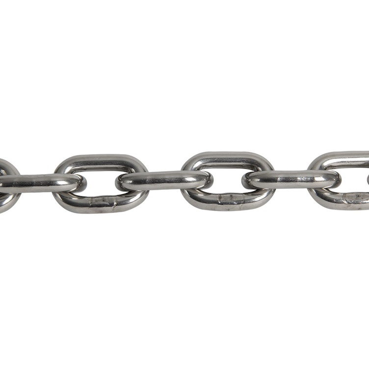 3/8" Thick x 6' L Type 316 Stainless Steel Safety Chain