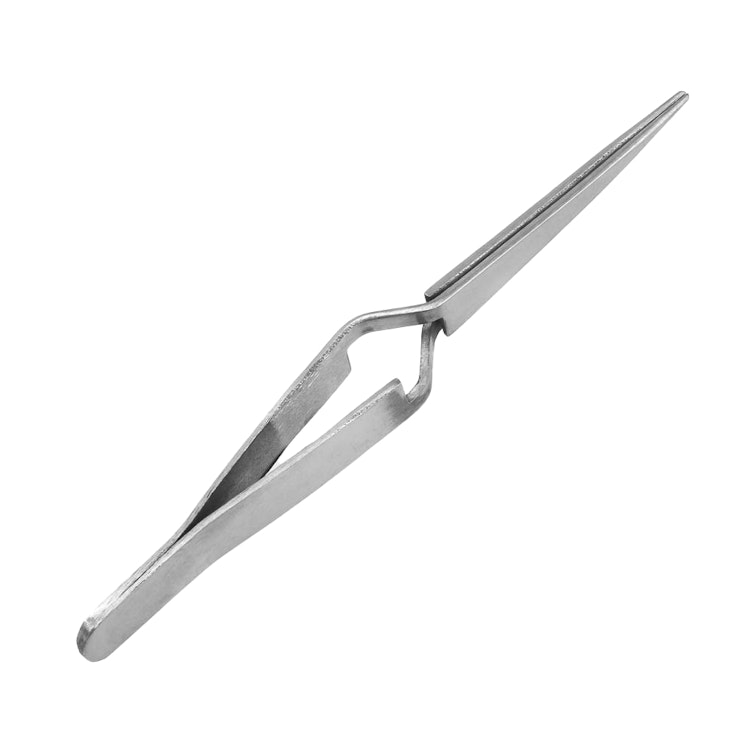 4-1/2" Self-Closing Blunt Stainless Steel Forceps