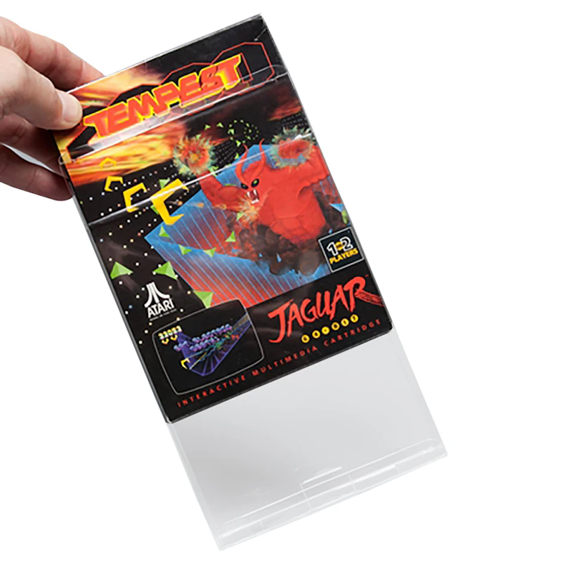 BOXPRO® Crystal Clear Protector for SNES, Atari Jaguar & Nintendo 64 Cartridges in Box - 7-1/16" L x 5" W x 1-5/16" Hgt. (Package of 10)