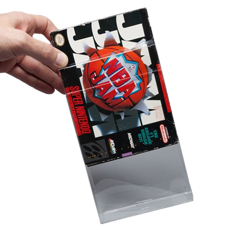 BOXPRO® Crystal Clear Protector for SNES, Atari Jaguar & Nintendo 64 Cartridges in Box - 7-1/16" L x 5" W x 1-5/16" Hgt. (Package of 10)