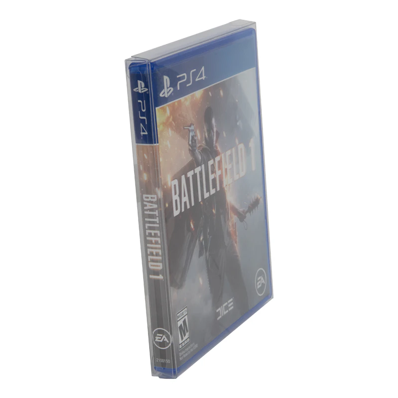 BOXPRO® Crystal Clear Protector for Xbox One™, PS4®, PS5®, Ultra HD DVD & Blu-ray Case - 6-13/16" L x 5-3/8" W x 9/16" Hgt. (Package of 10)
