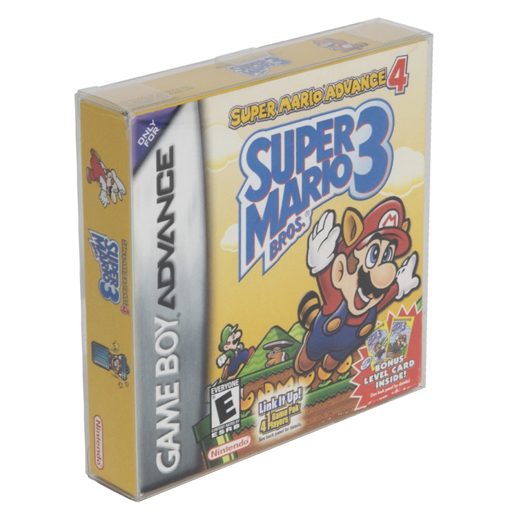 BOXPRO® Crystal Clear Protector for Game Boy™, GB Advance & GB Color Cartridge in Box - 5" L x 5" W x 1" Hgt. (Package of 10)