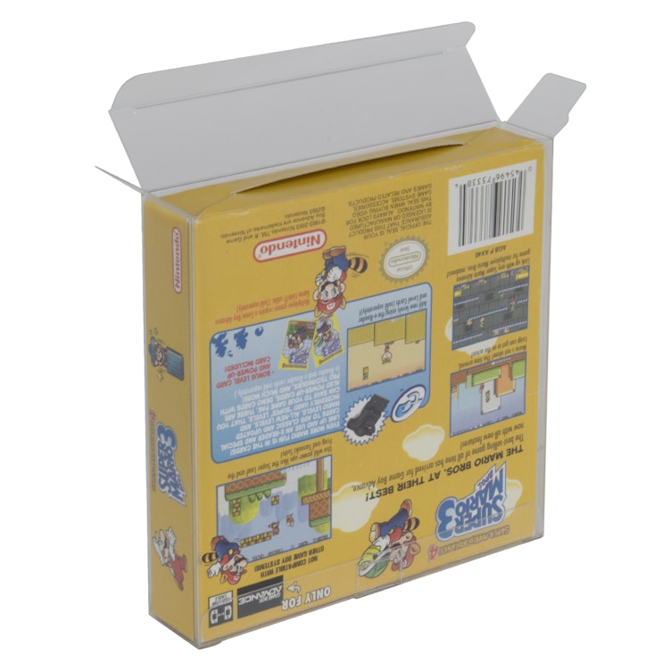 BOXPRO® Crystal Clear Protector for Game Boy™, GB Advance & GB Color Cartridge in Box - 5" L x 5" W x 1" Hgt. (Package of 10)