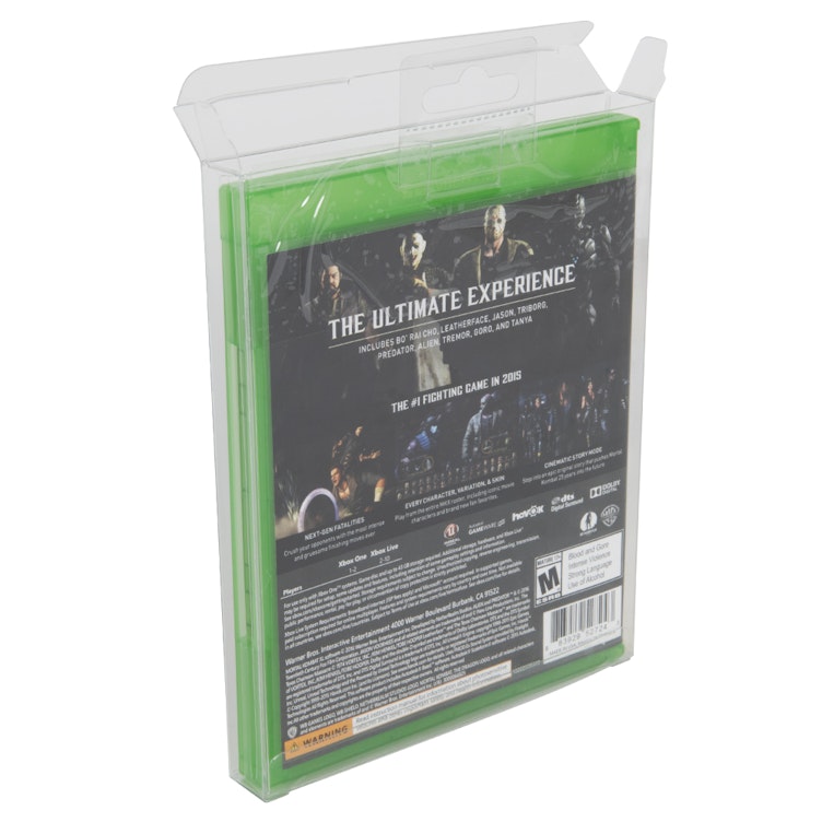 BOXPRO® Crystal Clear Protector for Blu-Ray SteelBook Case, Blu-Ray with Graphics Slip Cover & PS3® - 6-7/8" L x 5-7/16" W x 11/16" Hgt. (Package of 10)