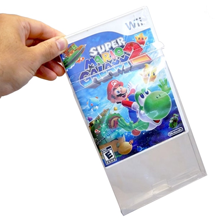 BOXPRO® Crystal Clear Protector for DVD, Wii™, PS2, Xbox & GameCube Case - 7-9/16" L x 5-7/16" W x 11/16" Hgt. (Package of 10)