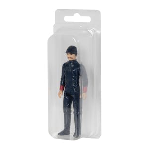BOXPRO® Crystal Clear Protector for Small Loose Action Figures - 4-1/2" L x 1-1/2" W x 1-1/4" Hgt. (Package of 10)