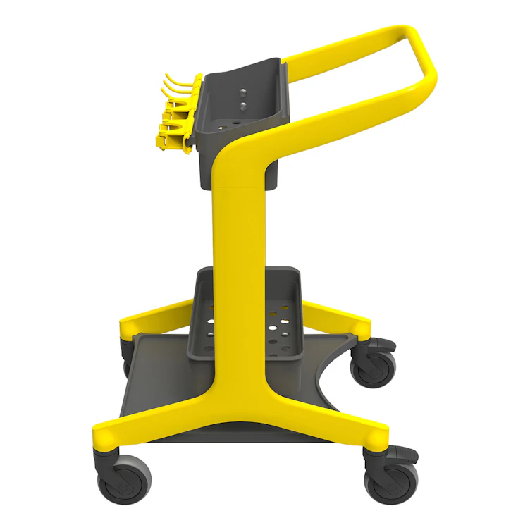 Yellow Vikan® HyGo Mobile Cleaning Station Cart