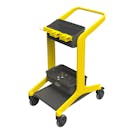 Yellow Vikan® HyGo Mobile Cleaning Station Cart