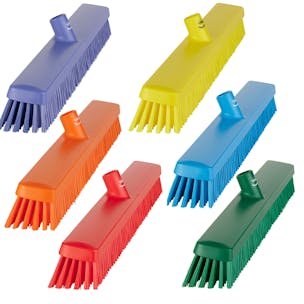 Vikan® Color-Coded Heavy-Duty Push Brooms