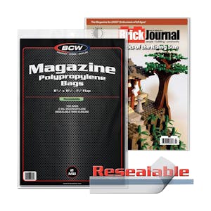 BCW® 8-3/4” Resealable Magazine Bag for Standard Magazines (Pack of 100)