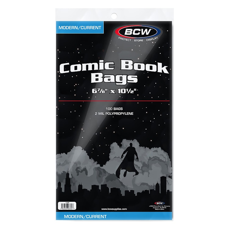 BCW® 6-7/8” Current/Modern Comic Bag (Pack of 100)