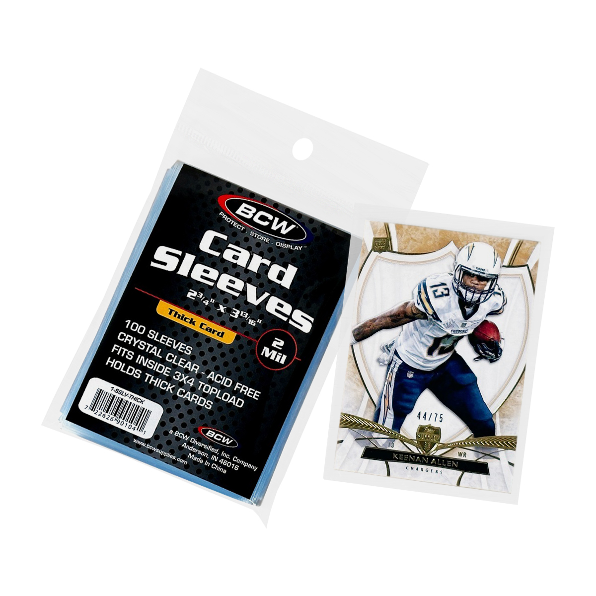 100 Packs of BCW Trading outlets Card Sleeves (10,000 Sleeves)