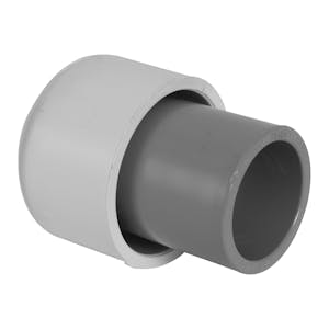 3/4" NPT Gray & White Schedule 40 PVC Slip Coupling Tank Vent Cap