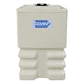 175 Gallon Natural LLDPE Square Gemini² Dual Containment® Tank (1.5 Specific Gravity) with 8" Twist Lid & Ribbed Bottom - 35" L x 35" W x 57" Hgt.