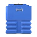 340 Gallon Blue LLDPE Square Gemini² Dual Containment® Tank (1.5 Specific Gravity) with 16" Twist Lid & Ribbed Bottom - 46" L x 46" W x 57-3/8" Hgt.