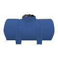 330 Gallon Blue LLDPE ProChem® Horizontal Leg Tank (1.5 Specific Gravity) with 16" Twist Lid - 36" Dia. x 80" L