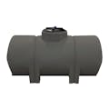 330 Gallon Dark Gray LLDPE ProChem® Horizontal Leg Tank (1.5 Specific Gravity) with 16" Twist Lid - 36" Dia. x 80" L