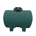 530 Gallon Green LLDPE ProChem® Horizontal Leg Tank (1.5 Specific Gravity) with 16" Twist Lid - 48" Dia. x 74" L