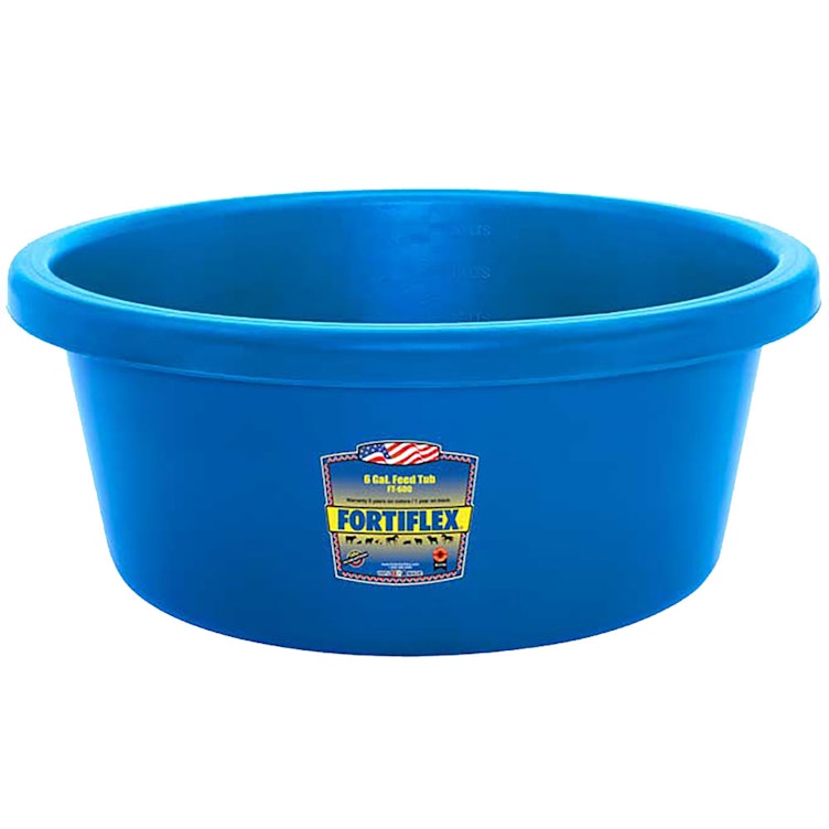 6 Gallon Blue Heavy-Duty Tub