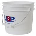 1 Gallon White HDPE USP Premium Bucket