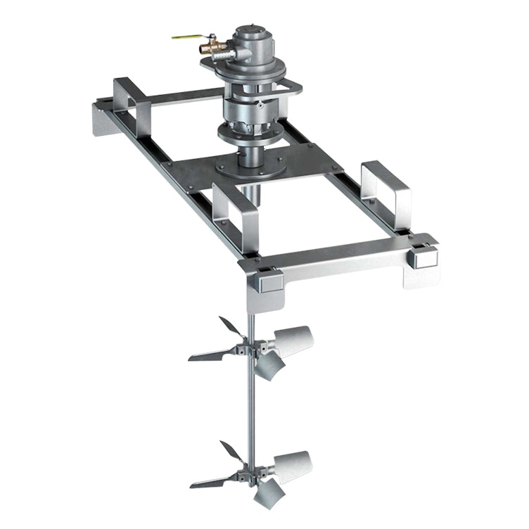 Dynamix Portable Industrial Mixers for 250 to 300 Gallon Totes with Detachable Drive Segment