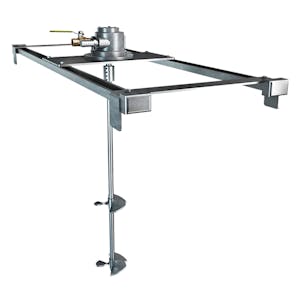 Dynamix 4 HP Air-Powered Direct-Drive Bridgemount Tote Mixer with 3/4" Dia. x 34" L Shaft & Dual 4" Propellers