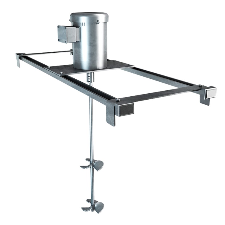 Dynamix 0.5 HP Electric Direct-Drive Bridgemount Tote Mixer with 3/4" Dia. x 36" L Shaft & Dual 4" Propellers
