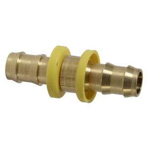 1/2" x 1/2" Hose Barb Brass Union Push-Lok® Fitting