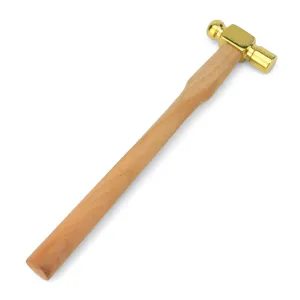 4 oz. Mini Ball Pein Hammer with Brass Head & Wood Handle
