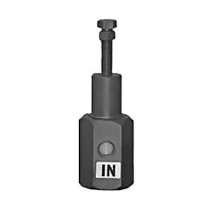 1/4" Threaded Gray PVC Pressure Relief Valve - 60 psi to 120 psi