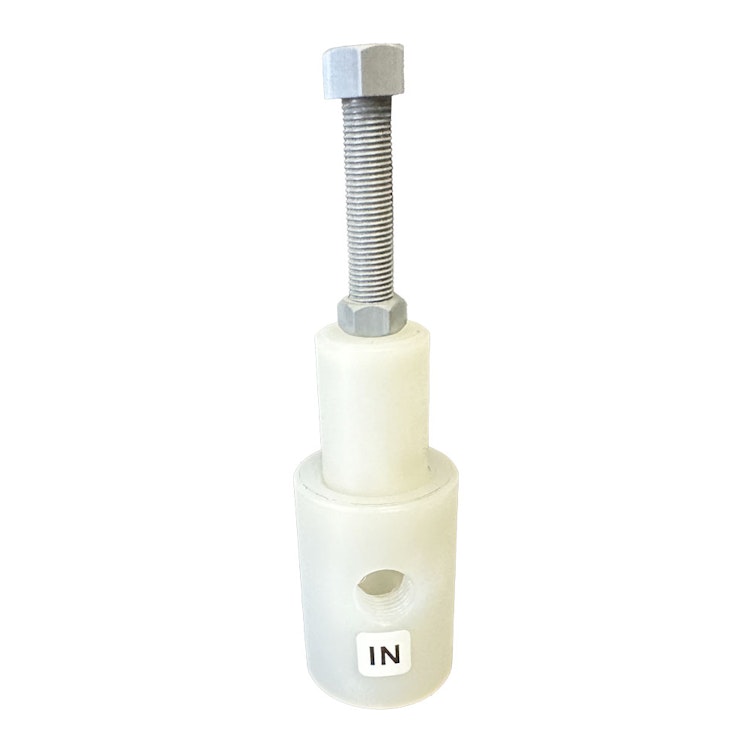 1/4" Threaded Natural Polypropylene Pressure Relief Valve - 15 psi to 75 psi