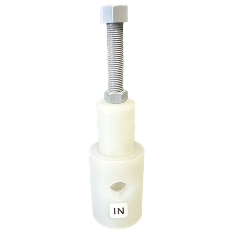 1/4" Threaded Natural Polypropylene Pressure Relief Valve - 60 psi to 120 psi
